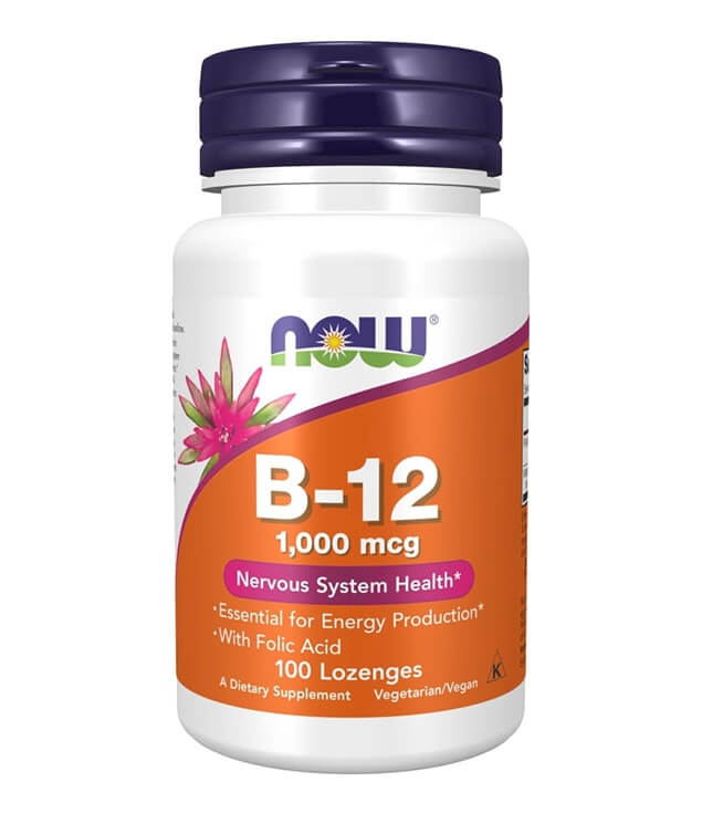 NOW FOODS | VITAMIN B-12 1000 MCG NERVOUS SYSTEM HEALTH LOZENGES